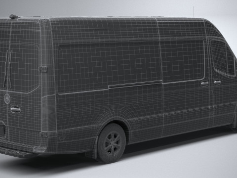 Mercedes-Benz Sprinter Van Long 2025 3D 모델