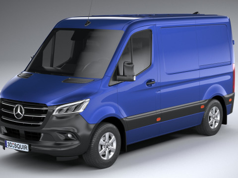 Mercedes-Benz Sprinter Van Short 2025 Modelo 3D