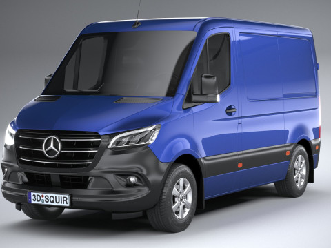 Mercedes-Benz Sprinter Van Short 2025 Modelo 3D