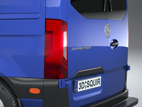 Mercedes-Benz Sprinter Van Short 2025 Modelo 3D