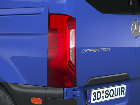 Mercedes-Benz Sprinter Van Short 2025 Modelo 3D