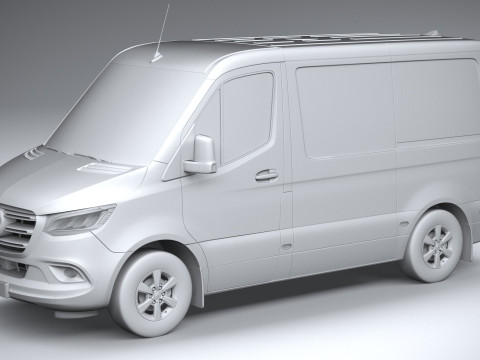 Mercedes-Benz Sprinter Van Short 2025 Modelo 3D