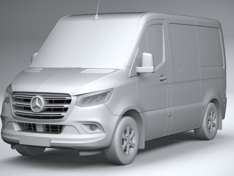 Mercedes-Benz Sprinter Van Short 2025 Modelo 3D