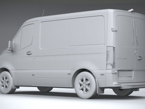 Mercedes-Benz Sprinter Van Short 2025 Modelo 3D