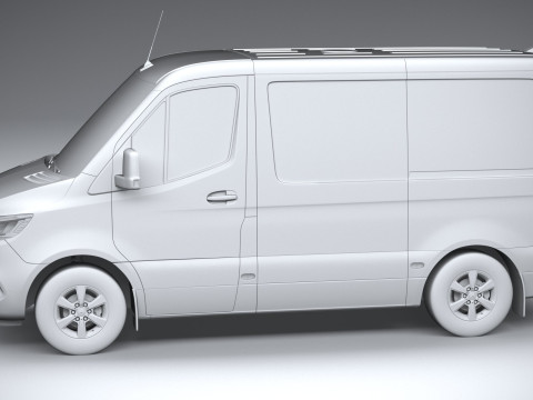 Mercedes-Benz Sprinter Van Short 2025 Modelo 3D