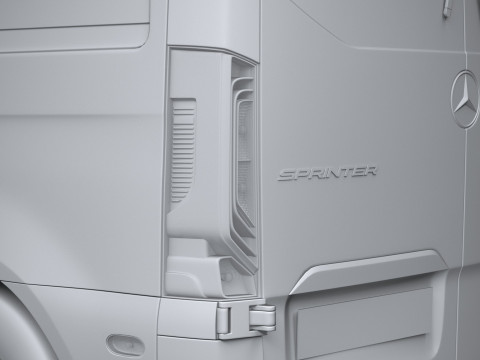 Mercedes-Benz Sprinter Van Short 2025 Modelo 3D