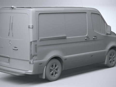 Mercedes-Benz Sprinter Van Short 2025 Modelo 3D