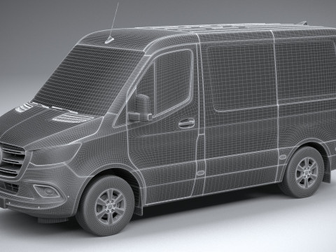 Mercedes-Benz Sprinter Van Short 2025 Modelo 3D