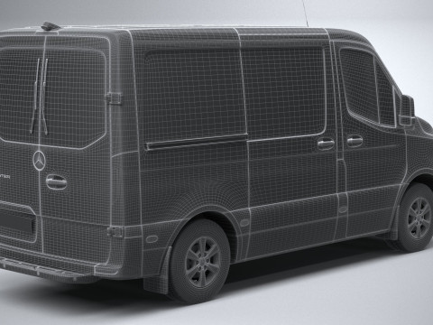 Mercedes-Benz Sprinter Van Short 2025 Modelo 3D