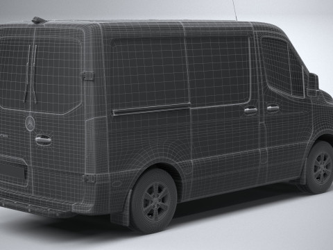 Mercedes-Benz Sprinter Van Short 2025 Modelo 3D