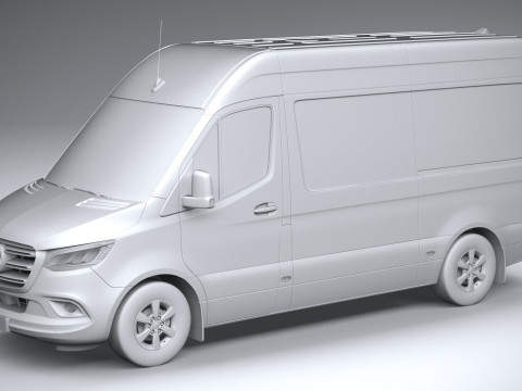 Mercedes-Benz Sprinter Van Standard 2025 3D-Modell
