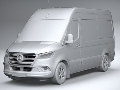 Mercedes-Benz Sprinter Van Standard 2025 3D-Modell