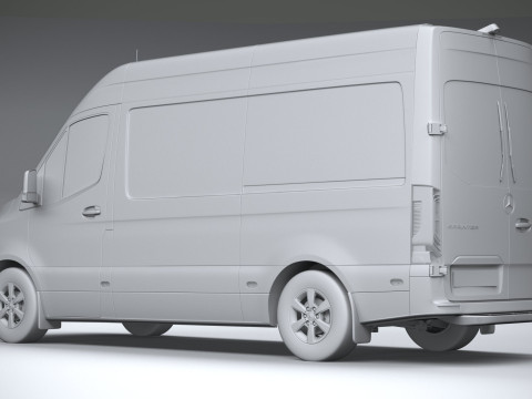 Mercedes-Benz Sprinter Van Standard 2025 3D-Modell