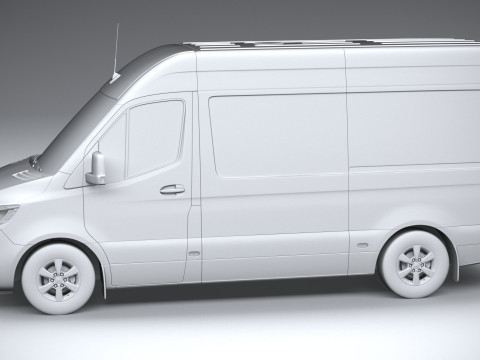 Mercedes-Benz Sprinter Van Standard 2025 3D-Modell