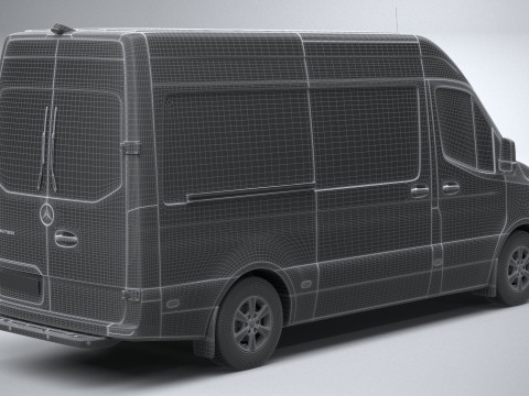 Mercedes-Benz Sprinter Van Standard 2025 3D-Modell