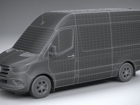 Mercedes-Benz Sprinter Van Standard 2025 3D-Modell
