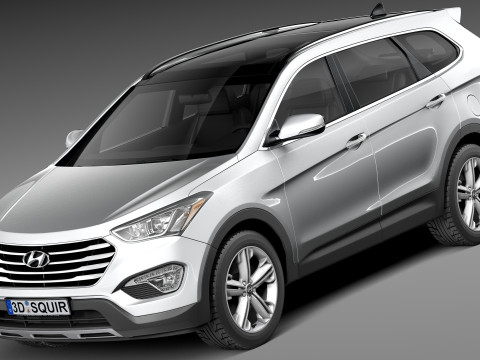 Hyundai Santa Fe 2013 Modelo 3D
