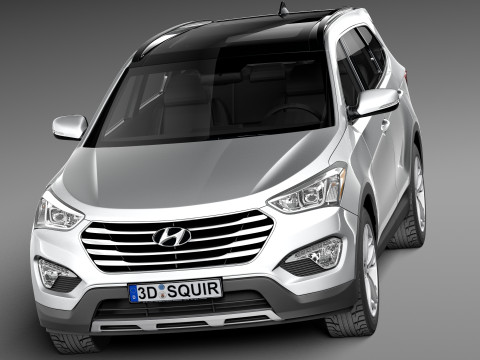 Hyundai Santa Fe 2013 3D Model