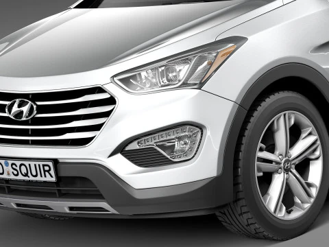 Hyundai Santa Fe 2013 3D Model