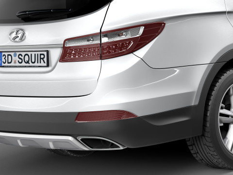Hyundai Santa Fe 2013 3D Model