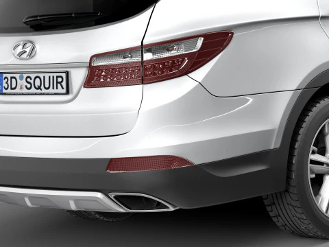 Hyundai Santa Fe 2013 3D Model