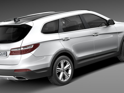Hyundai Santa Fe 2013 3D Model