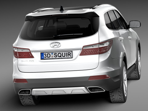Hyundai Santa Fe 2013 3D Model