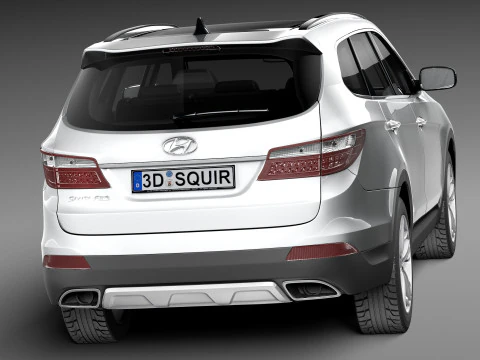 Hyundai Santa Fe 2013 3D Model