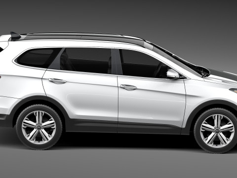 Hyundai Santa Fe 2013 3D Model