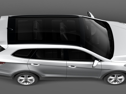Hyundai Santa Fe 2013 3D Model