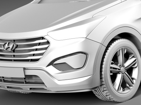 Hyundai Santa Fe 2013 3D Model