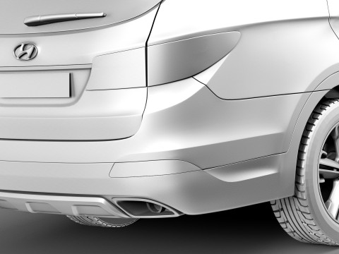 Hyundai Santa Fe 2013 3D Model