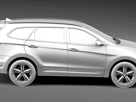 Hyundai Santa Fe 2013 3D Model