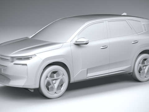 Citroen C5 Aircross 2026 3D 모델