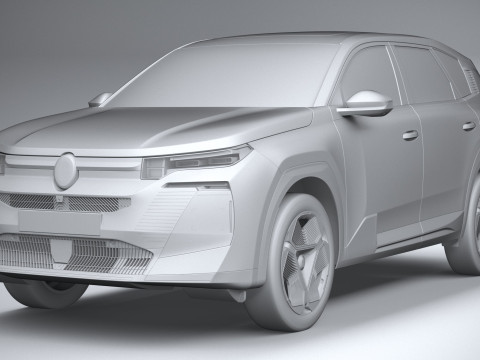 Citroen C5 Aircross 2026 3D 모델