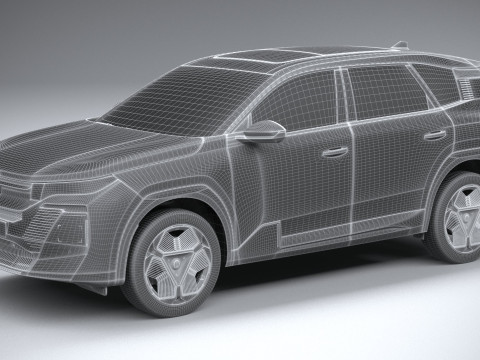 Citroen C5 Aircross 2026 3D 모델