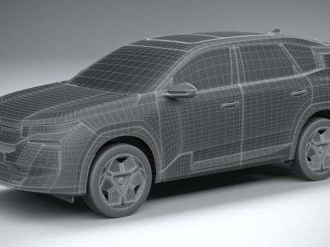 Citroen C5 Aircross 2026 3D 모델