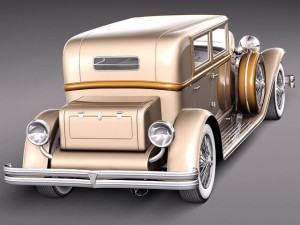 Duesenberg J 232 1930 sedan 3D-Modell