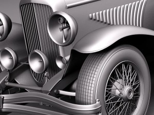 Duesenberg J 232 1930 sedan 3D-Modell