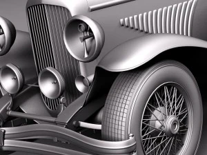 Duesenberg J 232 1930 sedan 3D Model