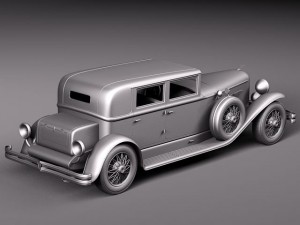 Duesenberg J 232 1930 sedan 3D-Modell