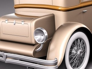 Duesenberg J 232 1930 sedan 3D-Modell