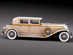 Duesenberg J 232 1930 sedan 3D-Modell