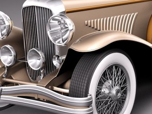 Duesenberg J 232 1930 sedan 3D-Modell