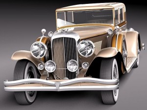 Duesenberg J 232 1930 sedan 3D-Modell
