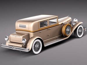 Duesenberg J 232 1930 sedan 3D-Modell
