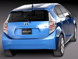 Toyota Prius C 2012 3D Model