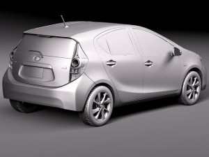 Toyota Prius C 2012 3D Model