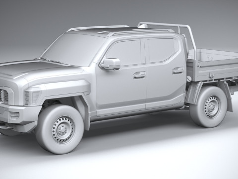 Kia Tasman Cargo DoubleCab 2026 3D Model