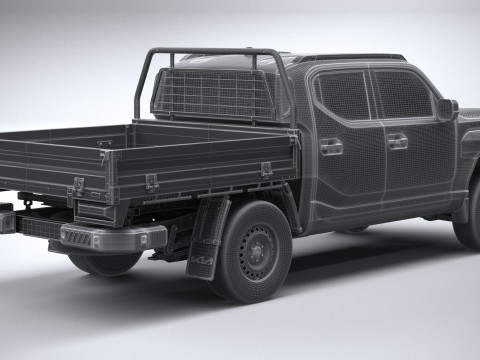 Kia Tasman Cargo DoubleCab 2026 3D Model